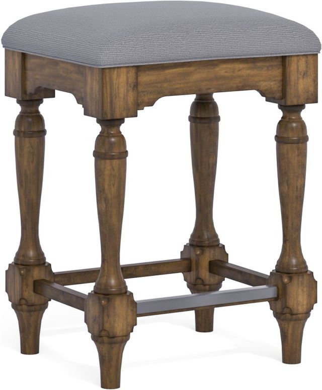 Flexsteel® Plymouth® 2-Piece Distressed Medium Brown Stool-0