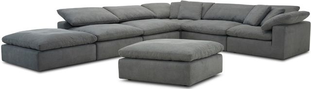 Parker House® Exhale Mathis Thunder Ottoman-1