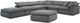 Parker House® Exhale Mathis Thunder Ottoman-1