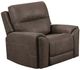 New Classic® Home Furnishings Gaia Sable Power Auto Glider Recliner with Power Headrest and Footrest-0