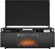 Ameriwood Home Mason Black Oak 65'' Electric FireplaceMedia Concole-3