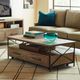 Kincaid Furniture Modern Forge Sandy Brown Coffee Table with Black Frame-1