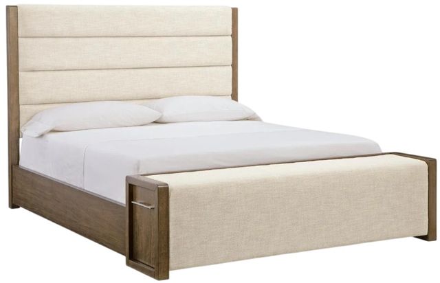 Signature Design by Ashley® Marxmore Brown King Upholstered Panel Storage Bed-0