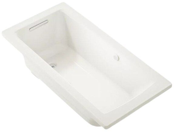 KOHLER® Archer® Biscuit 60" x 30" Drop-In Heated BubbleMassage™ Air Bath with Bask® Heated Surface-0