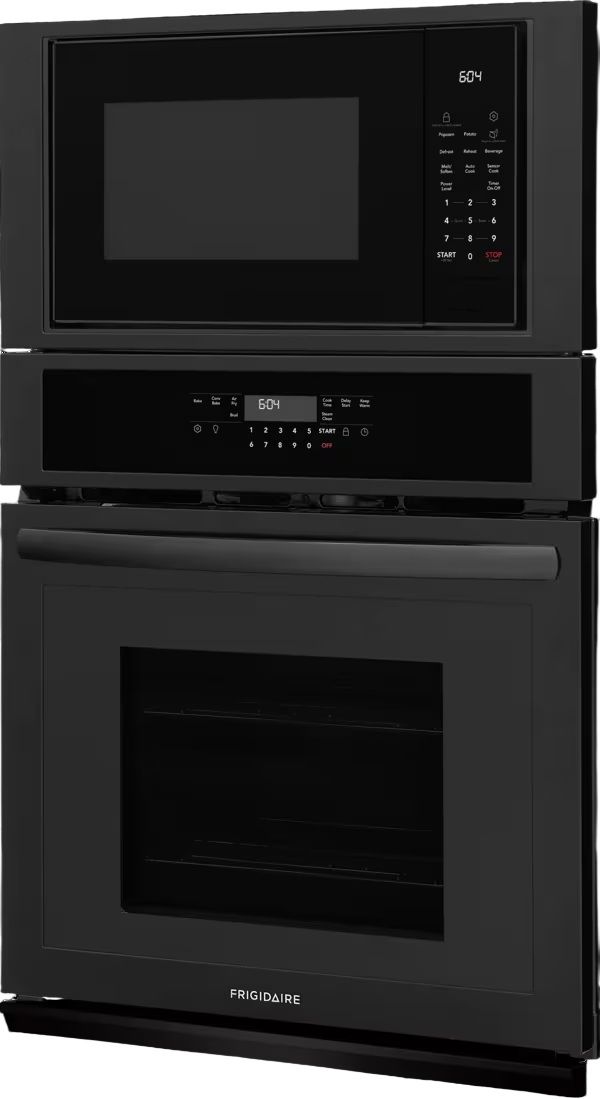 Frigidaire® 27” Black Oven/Micro Combo Electric Wall Oven with Air Fry-1
