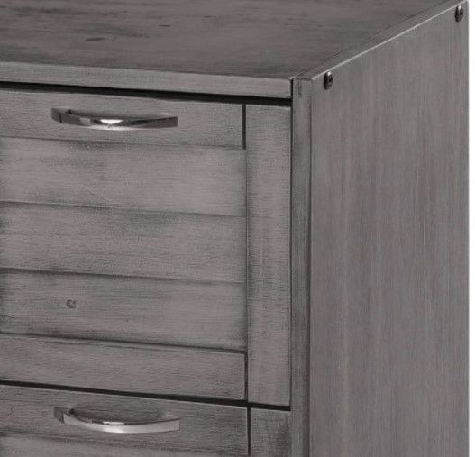 Donco Kids Louver Antique Gray Youth 2-Drawer Chest-3