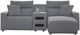 Signature Design by Ashley® Modmax II 3-Piece Pepper/Salt Right Arm Facing Power Reclining Sectional with Console Audio System-0