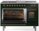 Ilve® Nostalgie II Series 48" Emerald Green Pro Style Dual Fuel Range-2