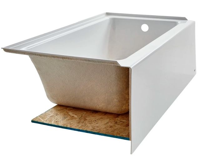 American Standard Studio® White 60” x 30” Integral Apron Bathtub with Right-Hand Outlet-0