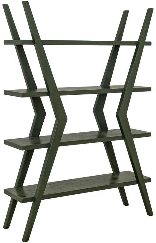 International Furniture Direct Moka Green Etagere Bookcase-0