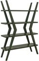 International Furniture Direct Moka Green Etagere Bookcase-0