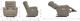 La-Z-Boy® Joshua Gray Leather Power Rocking Recliner with Headrest and Lumbar-2