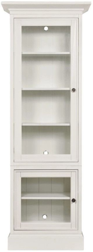 Hammary® Structures White Single Display Cabinet-1