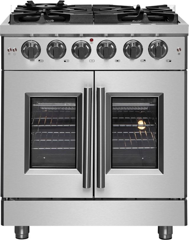 FORNO® Alta Qualita 30" Stainless Steel Freestanding Gas Range-0