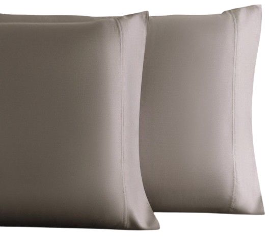 Cariloha Retreat 2-Piece Coastal Gray Lyocell King Pillow Cases-0