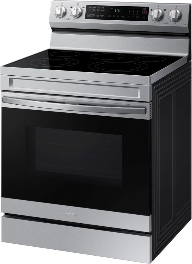 Samsung 30" Fingerprint Resistant Stainless Steel Smart Freestanding Electric Range-3