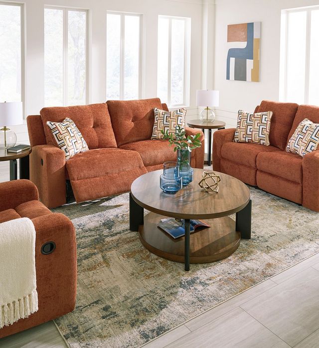 Signature Design by Ashley® Danum Spice Manual Reclining Loveseat-8