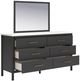 Signature Design by Ashley® Cadmori Black Dresser and Mirror-4