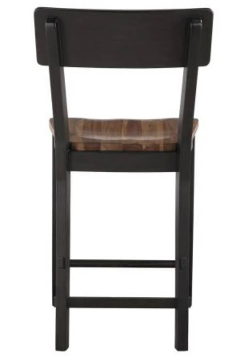 Steve Silver Co. Bermuda Black/Dark Acacia Counter Stool-3