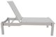 Telescope Casual Leeward Abalone/Warm Gray Fabric/Polymer Outdoor MGP Sling Lay-Flat Stacking Armless Long Frame Chaise with Wheels-1