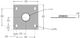 Sanus® Black 6" x 6" Ceiling Plate Adapter for Ceiling Mounts-1