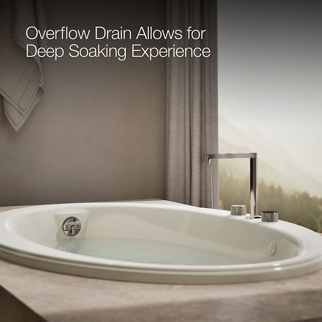 KOHLER® Sunward® Biscuit 60" x 42" Drop-In Whirlpool Bath-3