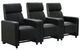 Coaster® Toohey 3-Piece Black Manual Reclining Theater Seating Set-0