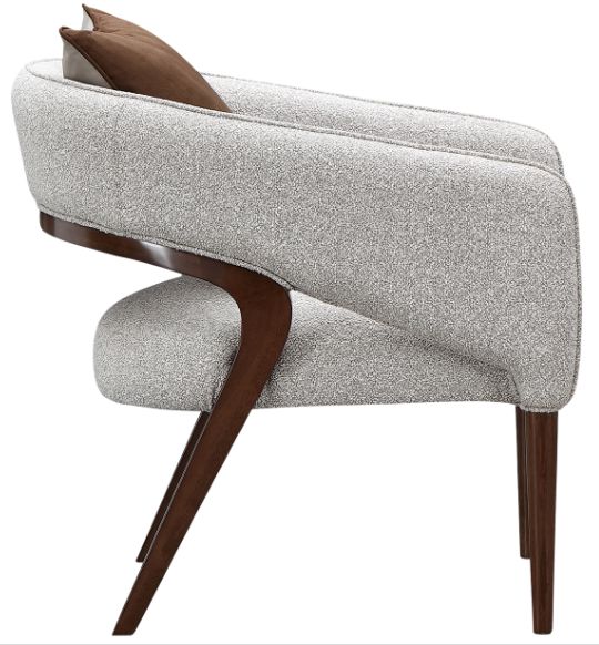 Michael Amini® Houston Gray/Walnut Accent Chair-3