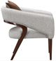 Michael Amini® Houston Gray/Walnut Accent Chair-3