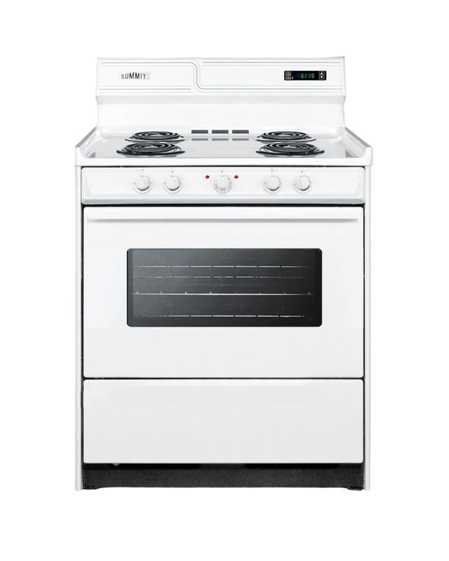 Summit® 30" White Freestanding Electric Range Dick Van Dyke Appliance