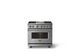 Viking® 5 Series 36" Stainless Steel Pro Style Dual Fuel (NG) Range with Brushed Brass Trim-3