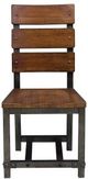 Mazin Furniture Holverson 5 Piece Rustic Brown/Gunmetal Dining Table Set-3