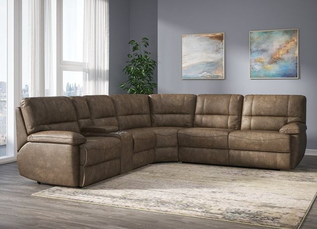Emerald Home Aurora 3-Piece Brown Power Reclining Sectional-1