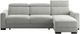 Luonto® Furniture Elliot 2-Piece Lea/Smoked Birch King Sleeper Sectional and Chaise-3