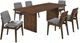 Coaster® Decker 7-Piece Gray/Walnut Rectangular Dining Table Set-0
