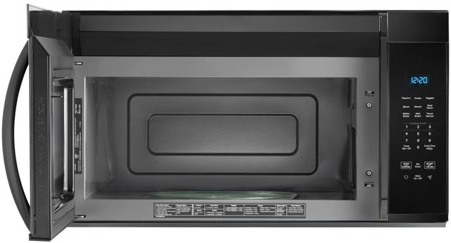 Whirlpool 30" 1.1 Cu. Ft. Black Over the Range Microwave-1