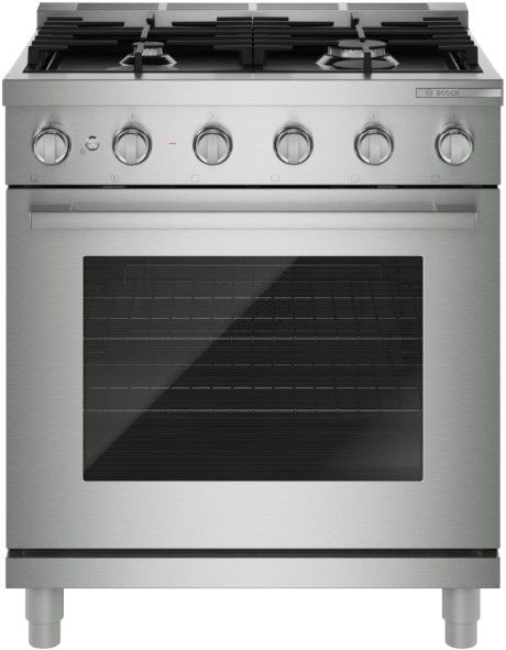 Bosch® 500 Series 30” Stainless Steel Freestanding Gas Range-0