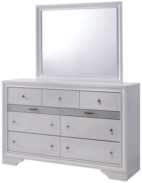 Furniture of America® Chrissy White Dresser-2