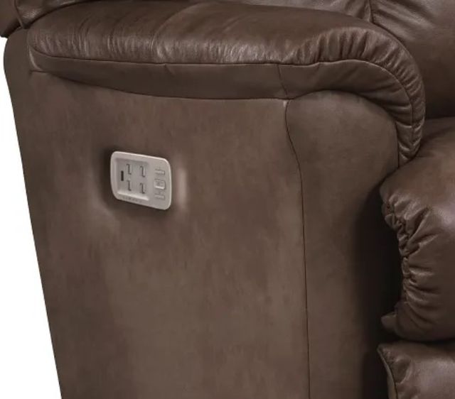 La-Z-Boy® Reed Walnut Leather Power Wall Recliner with Headrest and Lumbar-2