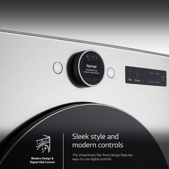 LG 7.4 Cu. Ft. Graphite Steel Front Load Electric Dryer-8
