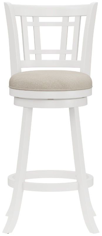 HH2 Home Fairfox White Swivel Bar Stool-2