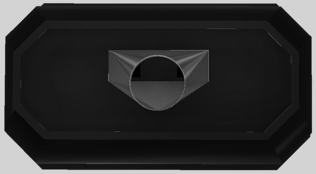 Vent-A-Hood® Designer Series 54" Black Island Range Hood-2