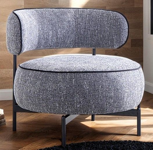 Furniture of America® Florens Dark Gray Swivel Chair-1
