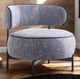 Furniture of America® Florens Dark Gray Swivel Chair-1