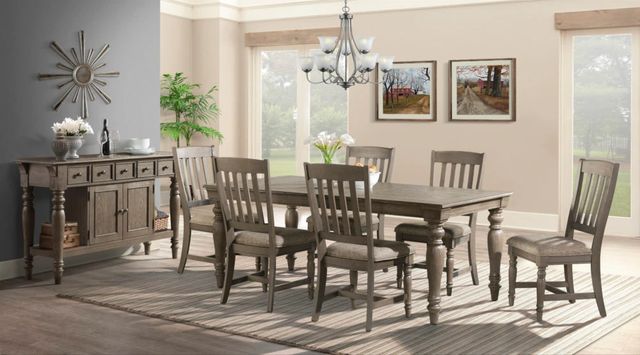 Intercon Balboa Park Brown/Roasted Oak Slat Dining Side Chair-1