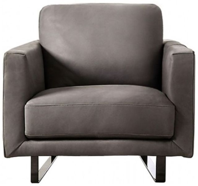 Furniture of America® Mezzanotte Gray Chair-0