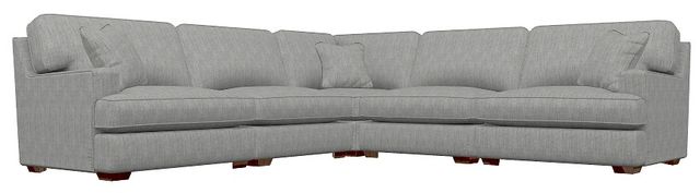 La-Z-Boy® Paxton 5-Piece Smoke Sectional-0