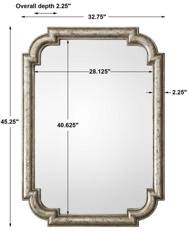Uttermost® Calanna Silver Leaf Mirror-2