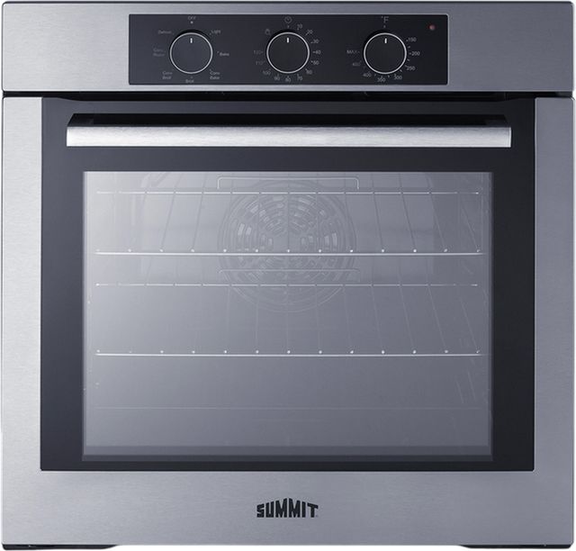 Summit® 24" Stainless Steel Single Electric Wall Oven -0