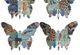 A & B Home 4-Piece Multi-Colored Butterfly Wall Hooks Set-1